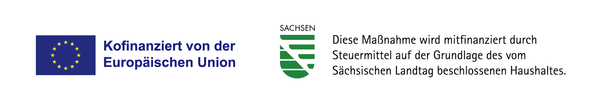 Kofinanziert von der Europäischen Union. Diese Maßnahme wird mitfinanziert durch Steuermittel auf der Grundlage des vom Sächsischen Landtag beschlossenen Haushaltes.
